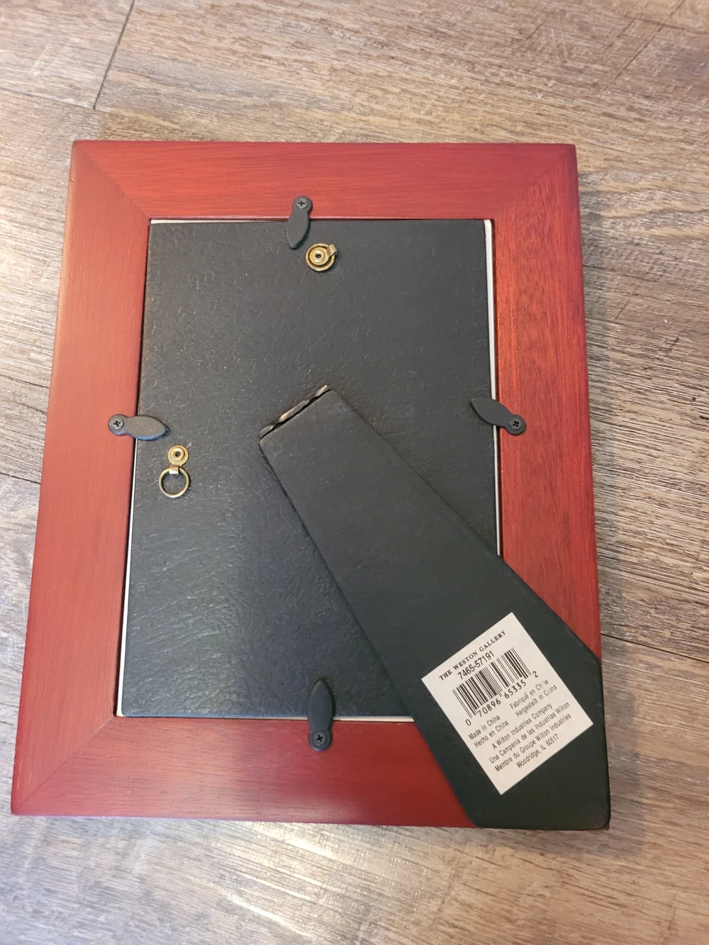 Weston Gallery Home Collection Cherry Wooden 5x7 Picture Frame Metal Border